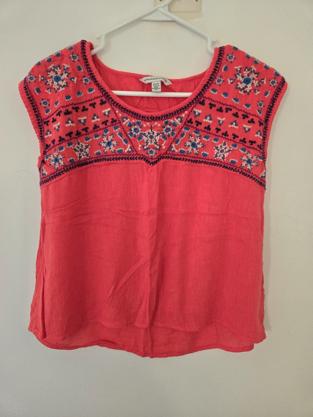American Eagle Embroidered Top